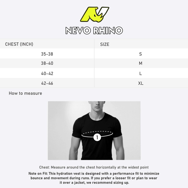 N NEVO RHINO Running Hydration Vest with 2 TPU 500ml