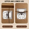 Night Security Reinforcement Latch for Single-Sided Indoor and Outdoor Locks