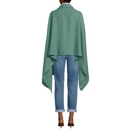 Lands' End Women's CashTouch Shawl Wrap Washed Evergreen One size