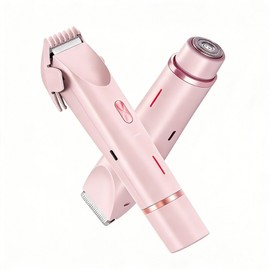 TOPU Dual head electric epilator, armpit hair removal, y-zone epilator, IPX7 waterproof body trimmer, hair root remover, female epilator, male epilator, full body use, electric razor, pink / TOPU 듀얼헤드 전동 제모기 겨드랑이 제모 y존 제모기 IPX7 방수 바디트리머 모근 제거기 여성 제모기 남성 제모기 전신 사용, 전기면도기, 핑크