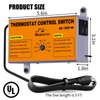 Attic Fan Thermostat-Control, Adjustable Thermostat with Overload Protector, Temperature Controlled