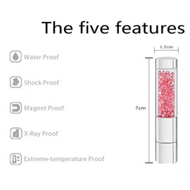 GARRULAX USB Flash Drives, Upgraded Waterproof 16GB / 32GB Lovely Diamond Style USB 2.0 Data Storage Memory Stick Pendrive Gift