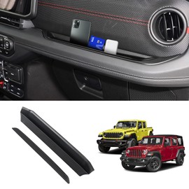 ZZEQYG Passenger Storage Tray Organizer Compatible with 2024 Jeep Wrangler & Gladiator Interior Grab Handle Accessories