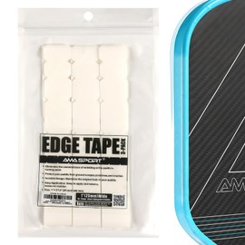 AMA SPORT Pickleball Paddle Edge Guard Tape 3 Pack Transparent Edge Protection Tapes 25mm Width Paddle Edge Cover Perfectly Fits Curved Edge Without Wrinkling (800mm Length)