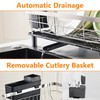 AIDERLY Stainless Steel Dish Drying Rack with Drainboard Dish Drainers