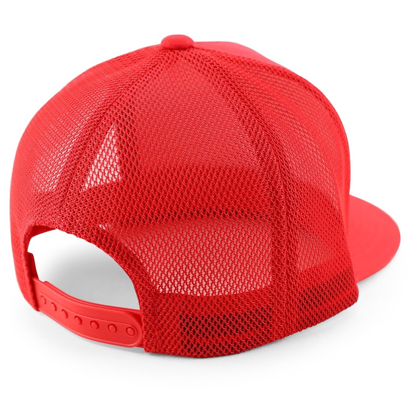 Trendy Apparel Shop - Gorra plana de malla con 5