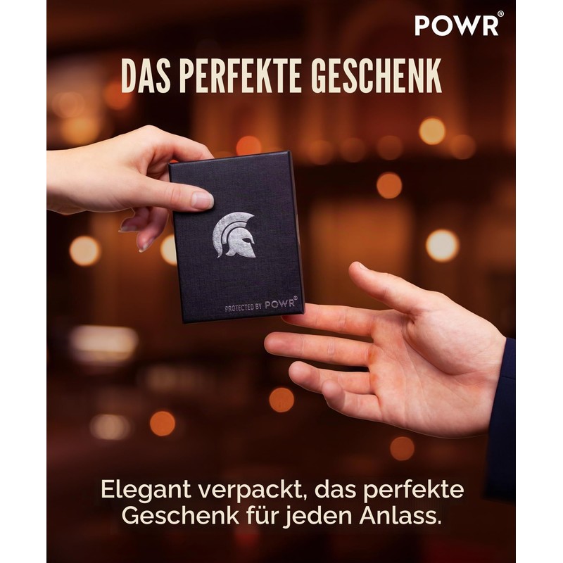 POWR Card Holder Wallet.RFID Card Holder for Men.Minimalist Wallet Credit