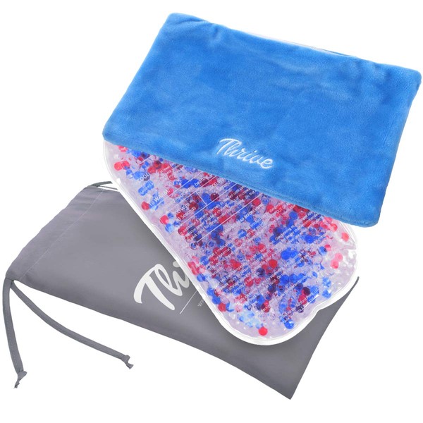 Gel Beads Hot & Cold Compress Ice Pack – 2-Pack – Innovative Reusable Gel Bead Technology Provides Instant Heat or ice Pain Relief, Rehabilitation and Therapy. Includes 2 Packs + 2 Covers