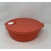 Tupperware Crystalwave Large 3qt Microwave Bowl Coral Microwave Safe New
