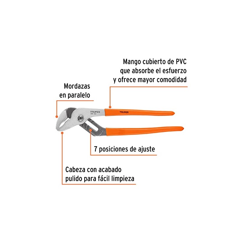 Truper PEX-12, Pinzas de extensión, 12"