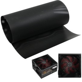 Fan Filter, Dust Filter, Fan Dust Filter, Computer Fan Grille, Filter Cover Made of PVC, Can Be Cut Cost-Effective and Durable for Computer PC Casing, Case Fan (Black)