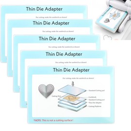 CYFUN DESIGN 5 Pack 9 x 6 Inch Standard Adapter Pad for Sizzix Big Shot Machine, Thin Punch Adapter for Die Cutting Machine, Cutting Pads, Washer to Make a Sandwich for Most Thinlits