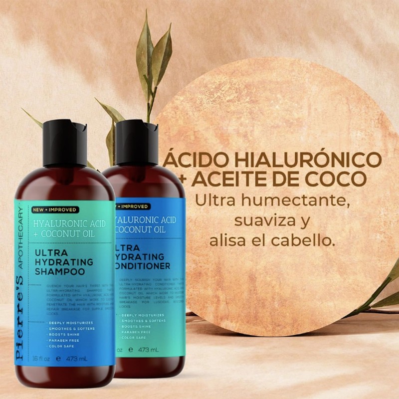 PA Ultra Hydrating Shampoo Hyaluronic Acid Coconut Oil 473 ml