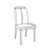 madeokoltd Stretch Chair Seat Covers, Removable Slip Covers for Dining,