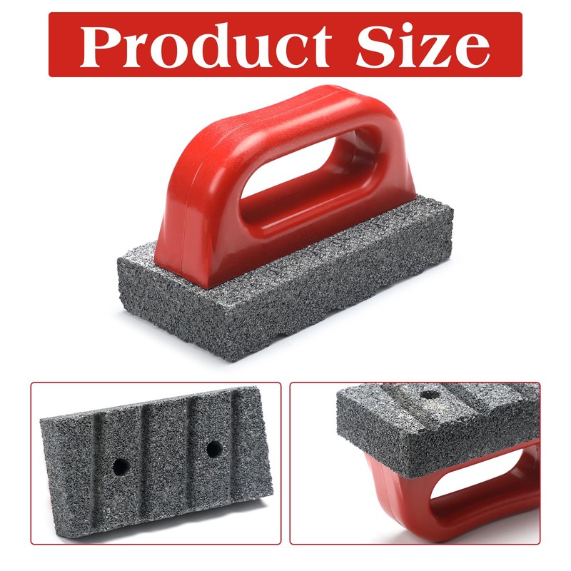 Wenqik 2 Pcs Rub Brick with Handle Concrete Tools 20