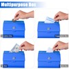 KYODOLED Suggestion Box with Lock, Metal Wall Mounted Donation and