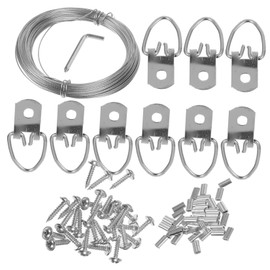 Angoily 1set Picture Hanging Kit Wire and Hangers Wire Hangers for Picture Frames and Wall Decor Easy to Install for Home Living Decor