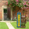 Garden Statue Welcome Sign Surfboard Ornaments for Outdoor Decoration