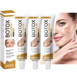 GoLashFun 3Pack Bee Venom Wrinkle Removal Cream Set, Firming Deeply Moisturizes Face Care Cream, Anti-Aging, Reduce Fine Lines, Non-Greasy, Suitable For All Skin Types (3)