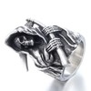 ZMY Home Scary Skull Rings Grim Reaper Ring Stainless Steel