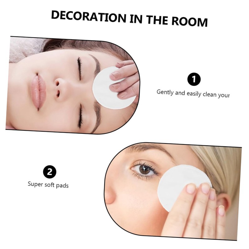 Baluue 10pcs Reusable Makeup Cleansing Pads Bamboo Fiber Cleansing Round