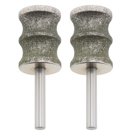 Create idea 2 Ersatzköpfe für Nagelschleifer-Bits für Haustiere 1/8 Zoll Diamant-Rotationsnagelschleifer-Bits Kompatibel mit Tiere Nagelpflege Schleifwerkzeuge für Hunde Nagelschleifer Trimmer