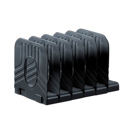 Avery 470410 66MLBLK Original 6 Part Modular Bookrack, 304 x 193 x 183 mm - Black