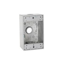 Hubbell-Bell 5320-0 Single Gang 3-1/2-Inch Outlets Weatherproof Box Gray