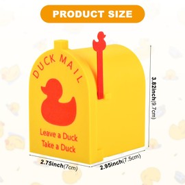 Zorivane Cruise Duck Mailbox Magnet, Magnetic Mini Mailbox for Cruise Cabin Door Decorations, Take a Duck Leave a Duck Holder for Cruise Ship Door Decor