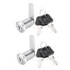 sourcing map Cam Lock 1-1/8" Cylinder Length Cabinet Locks with