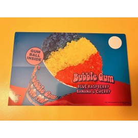 Classic Bubblegum Snow Cone Ice Cream Truck Sticker 5x8 Free Shipping‼