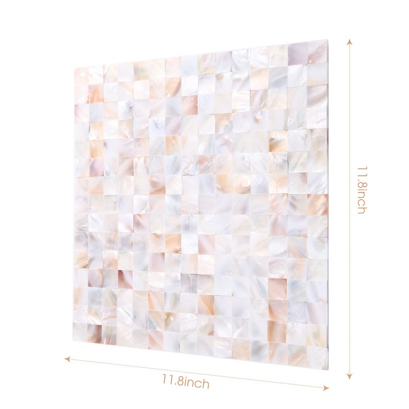 Reovatile 10 - Sheet Pearl Shells Tile Peel and Stick