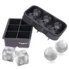 Ticent & Co Cube Trays (Set of 6), Sphere Maker