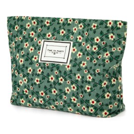 Toiletry Bag, Cosmetic Bag, Travel Toiletry Bag, Makeup Bag, Wash Bag with Zip, Multifunctional Storage Bags, Organiser for Girls and Women, Green