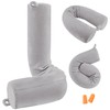 PG6 Twist Memory Foam Travel Pillow for Neck, Chin, Lumbar