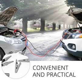 ARTIBETTER 10pcs Stainless Steel Crocodile Clips Durable Metal Alligator Test Clamps for Quick Electrical Connections Corrosion Resistant Ideal for Lab and DIY Projects