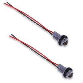 SLIMI 2 PCS T10/ T13/ T15 Wiring Harness Sockets, Car Turn Signal Lights Harness Pigtail Socket, T10 T13 T15 168 194 W5W Lamp Holder Connector (Gray)