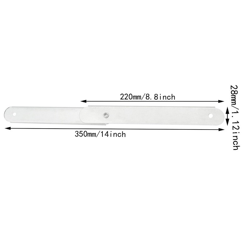 ITROLLE 2PCS Silver Folding Step Hinge Replacement Kit Aluminum Herringbone