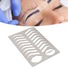 Sonew Eyebrow Lip Stencil, Brushed Silver, Thickened, Stainless Steel, Reusable