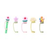 Leadigol Flower Straw Cover Cap,Silicone Straw Topper Reusable Drinking Dust