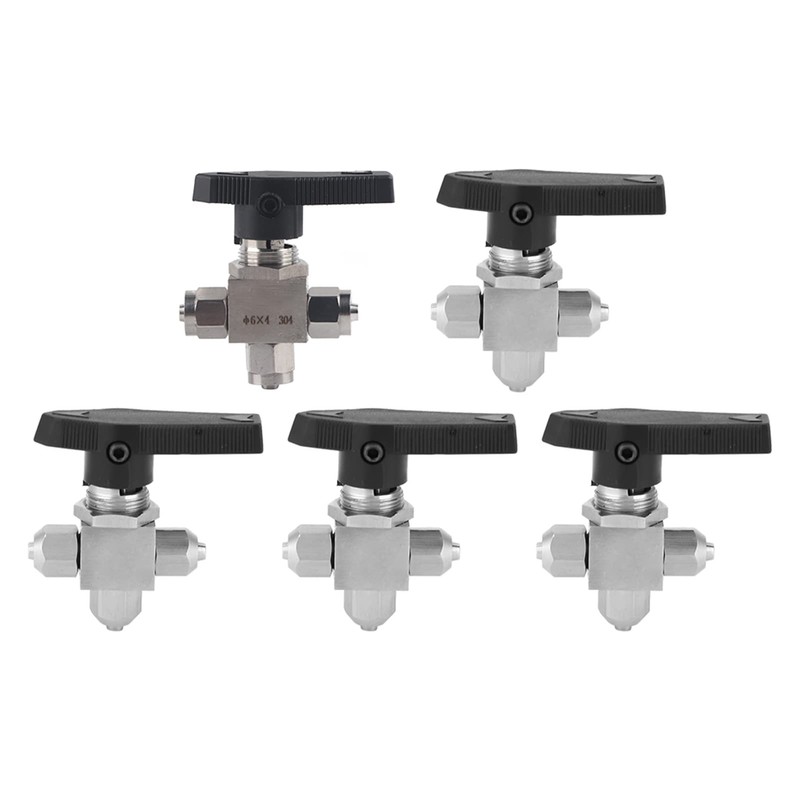 3-Way Ball Valve, Stainless Steel Rotary Ball Valve with Locking