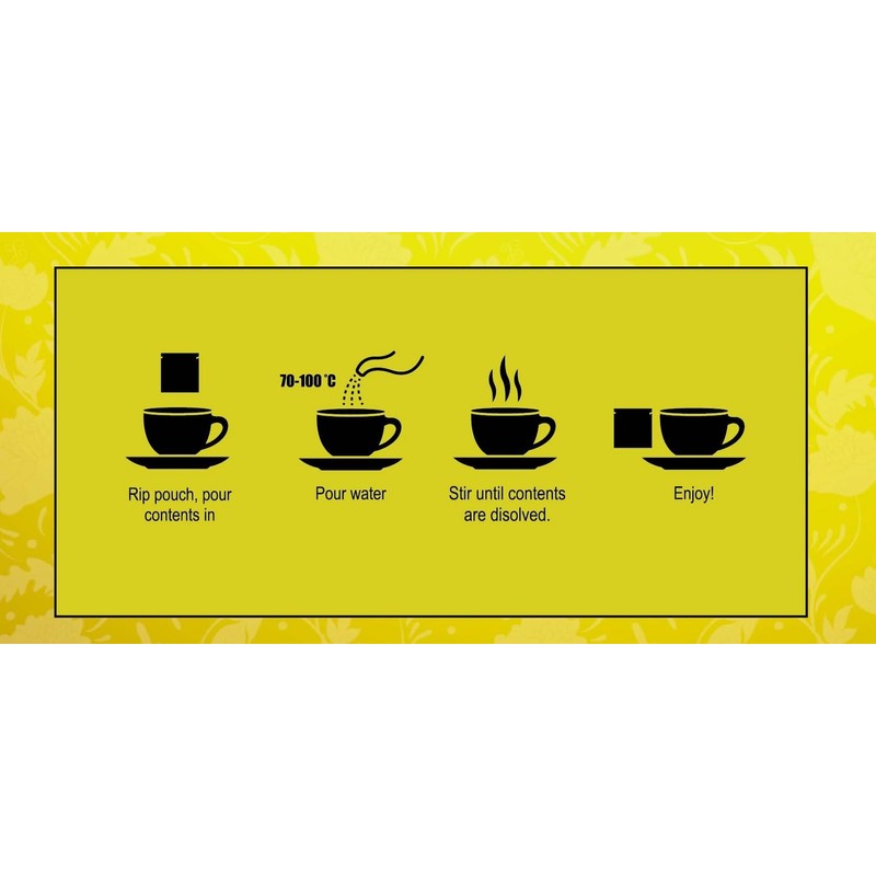 GT Instant Honey Lemon Ginger Tea, 10.58 Ounce Box (20