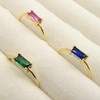 Degolso 925 Sterling Silver Birthstone Rings for Women – 14K