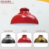 LEDSone Industrial Ceiling Pendant Light Shades, Retro Vintage Style Curvy