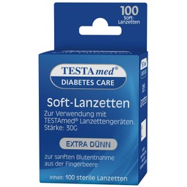 TESTAmed GlucoCheck Advance Soft Lancets (Pack of 100)