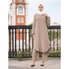 ODIZLI Plus Size Muslim Dress for Women Kaftan Abayas Dubai