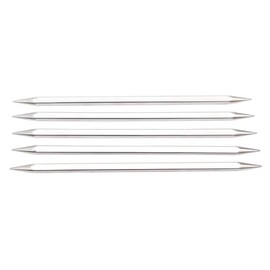KnitPro 15 cm x 6.5 mm Nova Cubics Double Pointed Needles, Shiny Brass