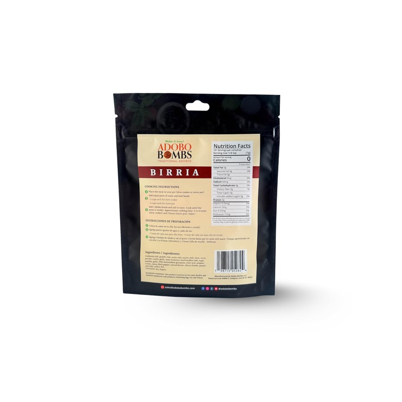 Birria Bomb | Adobo Bomb Seasoning - 2 pack |