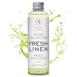 Reed Diffuser Refill Fresh Linen 6.8 Fl Oz (200ml) - Room Diffuser Refill - Home Fragrance - Scented Diffuser - Fresh Aroma - Room Fragrance - Scented Diffuser