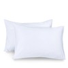 Sapphire Collection Luxury Percale Non Iron White Pair Of Pillowcases